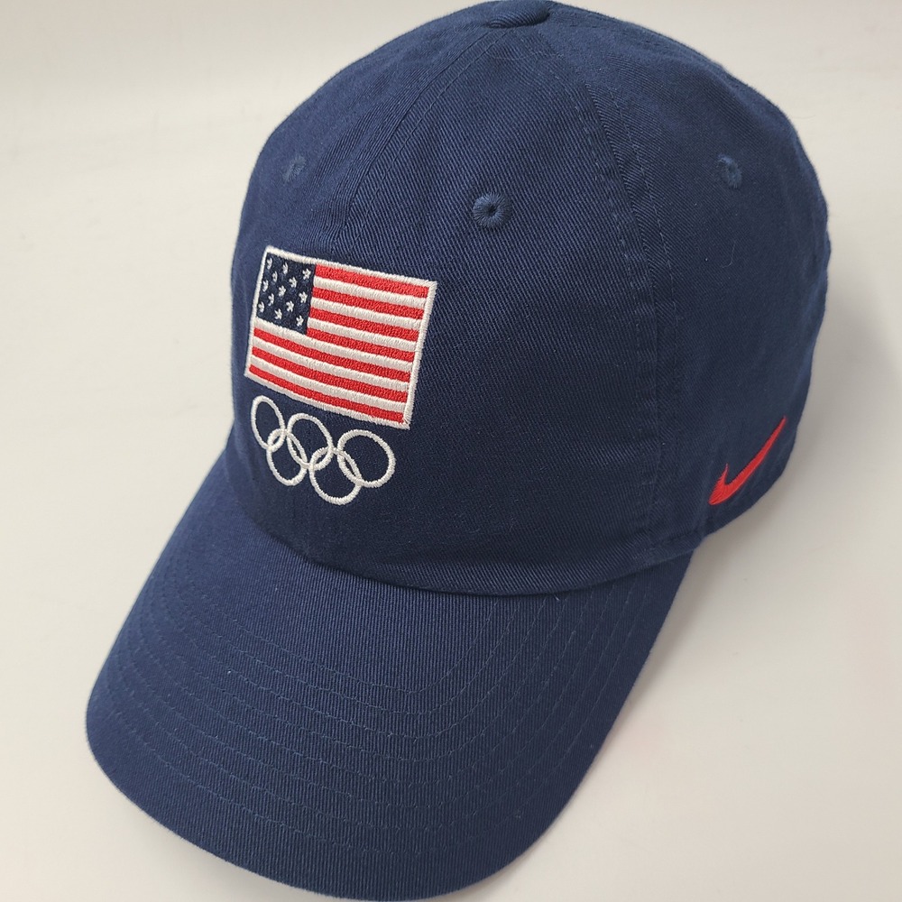 Team USA Hat Strapback Nike Blue Red White Olympics United States Club Cap Men